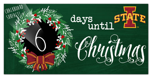 Wholesale C1050-Chalk Christmas Countdown 6x12 / C1050-Iowa State