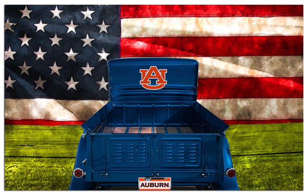 Wholesale C2072-Patriotic Retro Truck 11x19 / C2072-Auburn