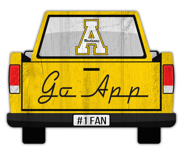 Wholesale C2014-Slogan Truck Back 12in Sign / C2014-Appalachian State