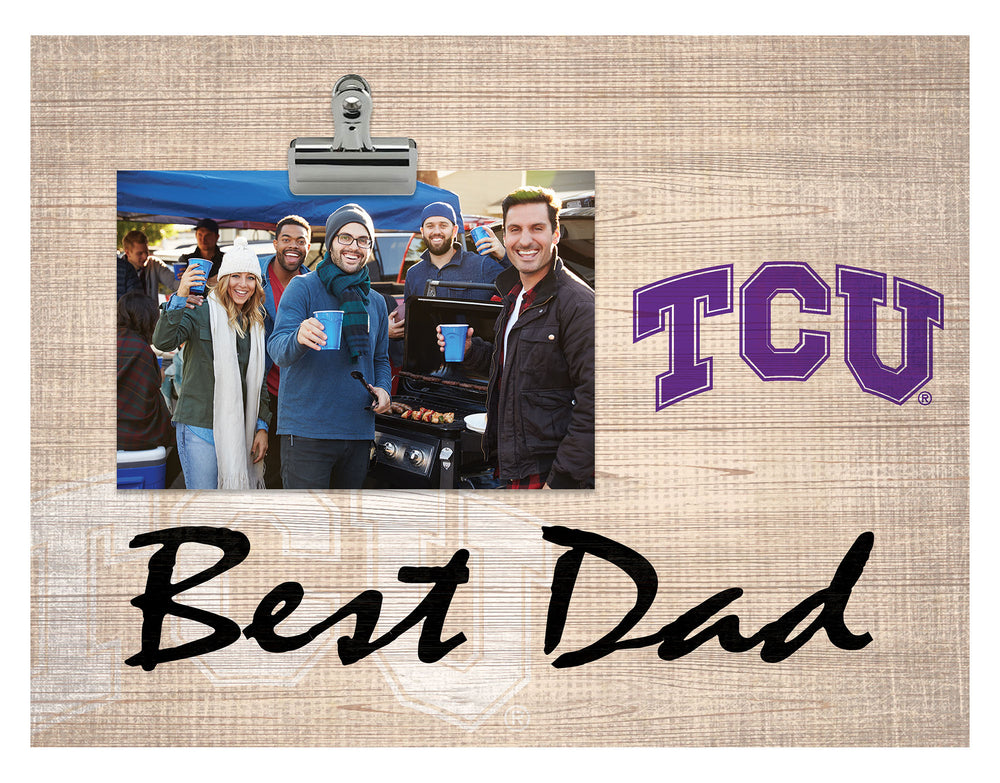 Wholesale C1090-Best Dad Burlap Clip Frame / C1090-TCU