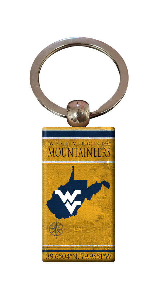 Wholesale C2052-Coordinates Keychain / C2052-West Virginia