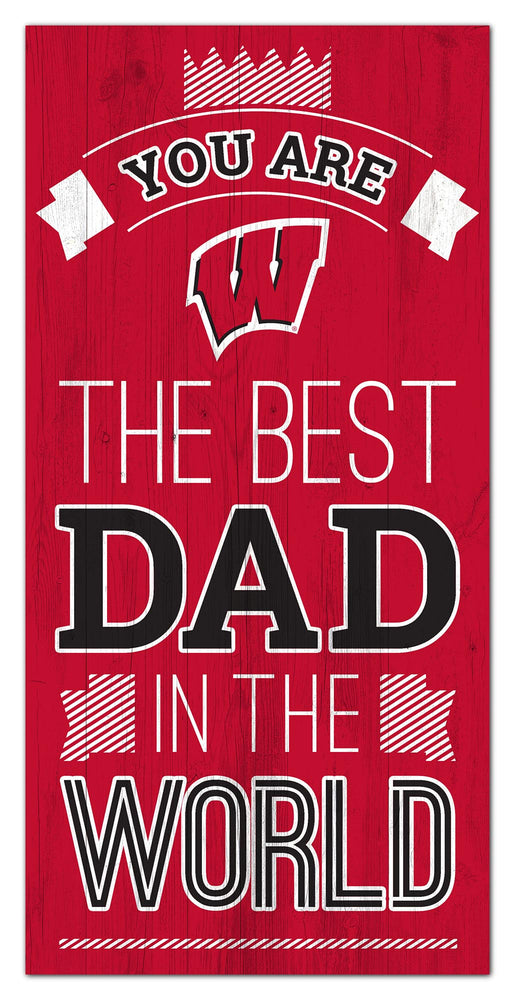 Wholesale C1079-Best Dad in the world 6x12 / C1079-Wisconsin