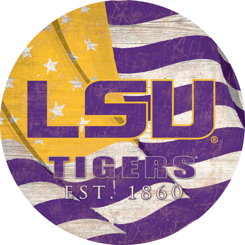 Wholesale C1058-Team Color Flag 12in / C1058-LSU