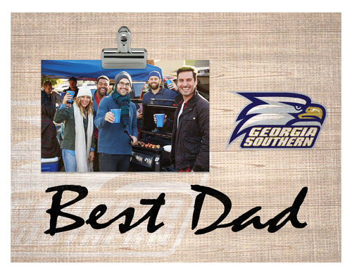 Wholesale C1090-Best Dad Burlap Clip Frame / C1090-Georgia Southern