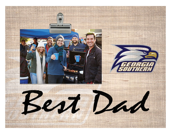 Wholesale C1090-Best Dad Burlap Clip Frame / C1090-Georgia Southern