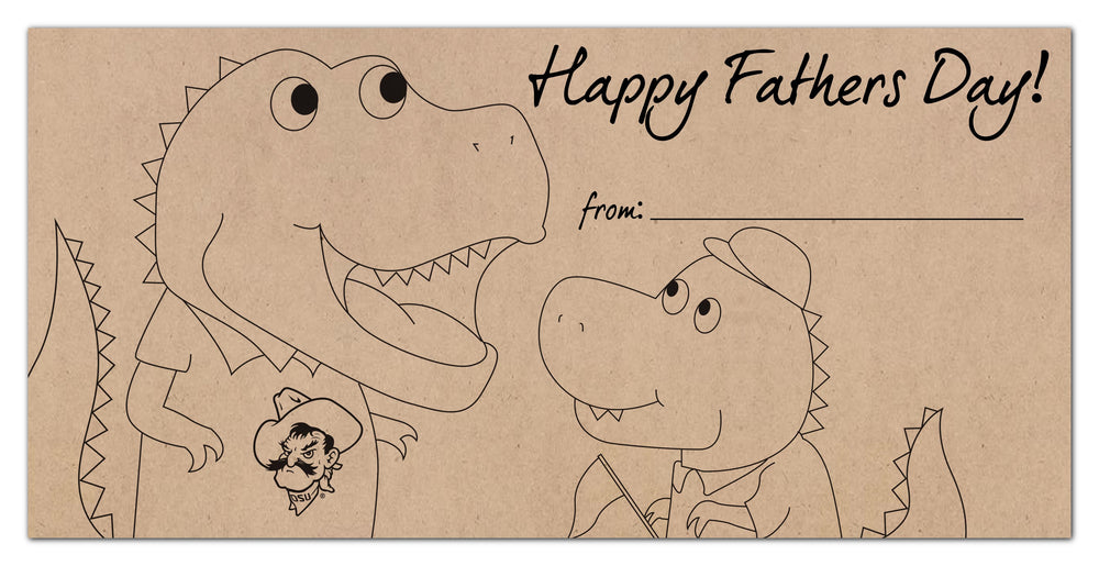 Wholesale C1081-Father's Day Color-In 6x12 / C1081-Oklahoma State