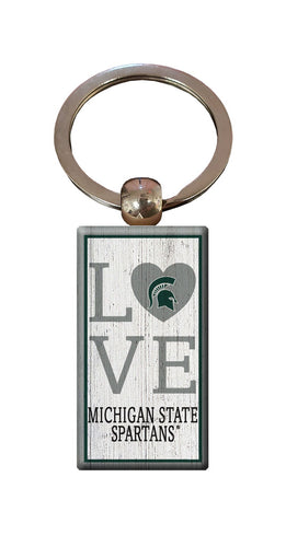 Wholesale C2057-Love Keychain / C2057-Michigan State