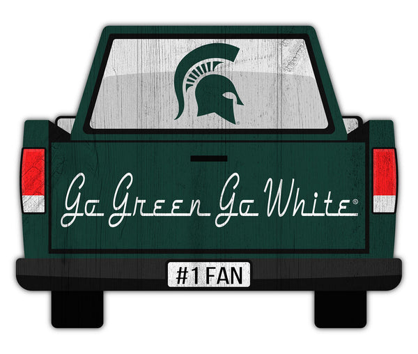 Wholesale C2014-Slogan Truck Back 12in Sign / C2014-Michigan State