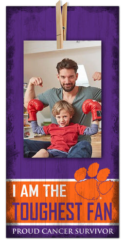 Wholesale C1093-Toughest Fan Clothespin 6x12 / C1093-Clemson