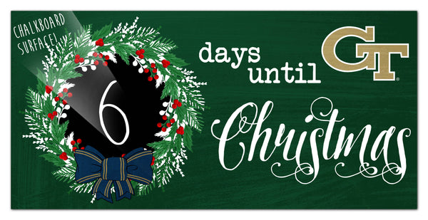 Wholesale C1050-Chalk Christmas Countdown 6x12 / C1050-Georgia Tech