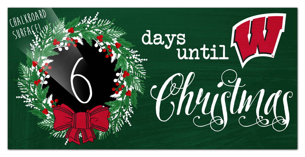 Wholesale C1050-Chalk Christmas Countdown 6x12 / C1050-Wisconsin