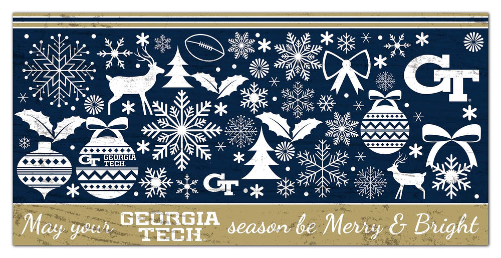 Wholesale C1052-Season Merry Bright 6x12 / C1052-Georgia Tech