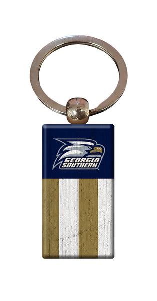 Wholesale C2055-Rectangle Flag Keychain / C2055-Georgia Southern