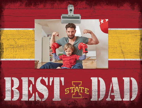 Wholesale C2016-Best Dad Clip Frame / C2016-Iowa State