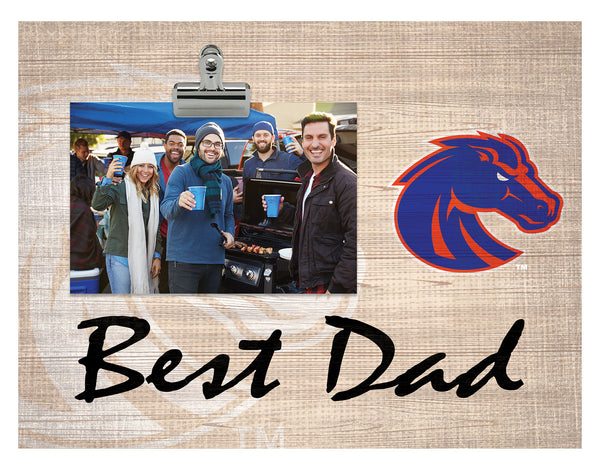 Wholesale C1090-Best Dad Burlap Clip Frame / C1090-Boise State