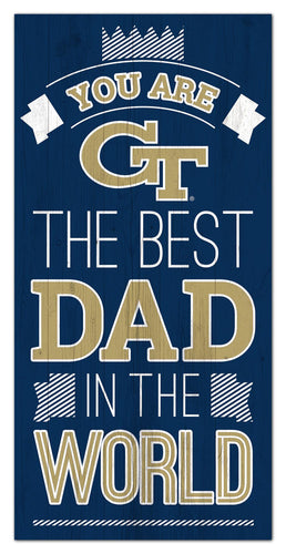 Wholesale C1079-Best Dad in the world 6x12 / C1079-Georgia Tech