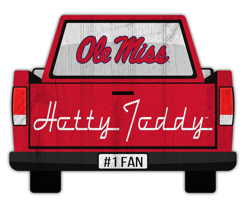 Wholesale C2014-Slogan Truck Back 12in Sign / C2014-Ole Miss