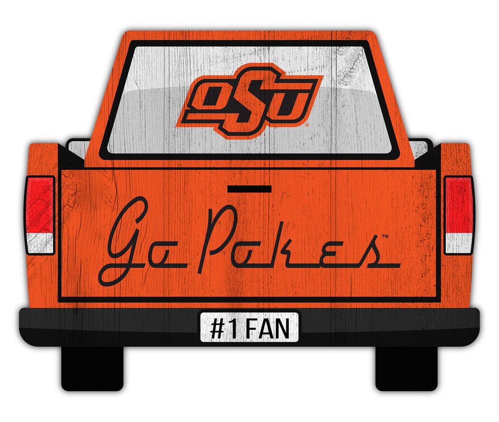 Wholesale C2014-Slogan Truck Back 12in Sign / C2014-Oklahoma State