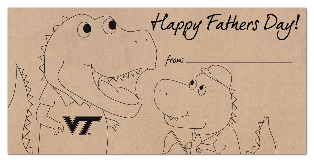 Wholesale C1081-Father's Day Color-In 6x12 / C1081-Virginia Tech