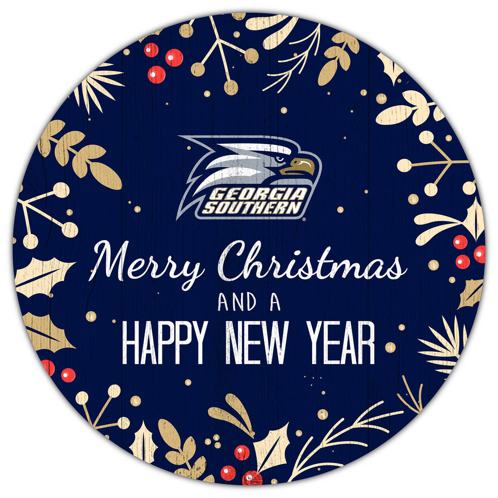 Wholesale C1049-Merry Christmas 12in Circle / C1049-Georgia Southern