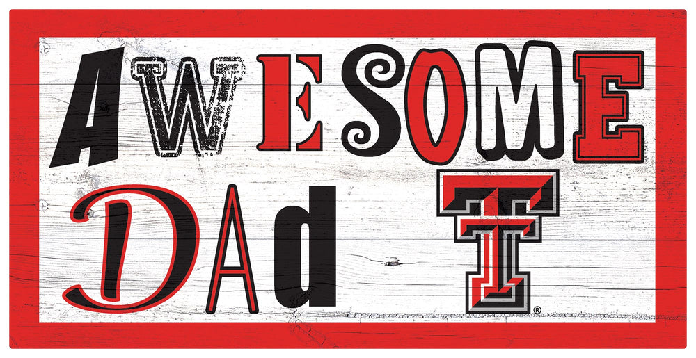 Wholesale C2018-Awesome Dad 6x12 / C2018-Texas Tech