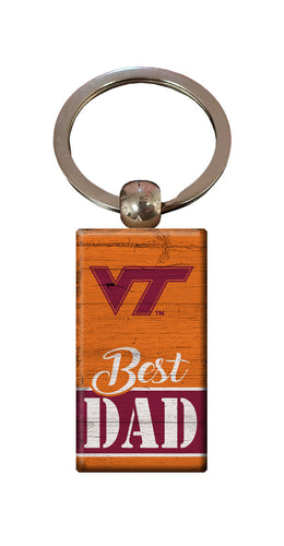 Wholesale C2051-Best Dad Keychain / C2051-Virginia Tech