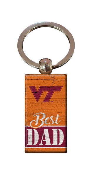 Wholesale C2051-Best Dad Keychain / C2051-Virginia Tech