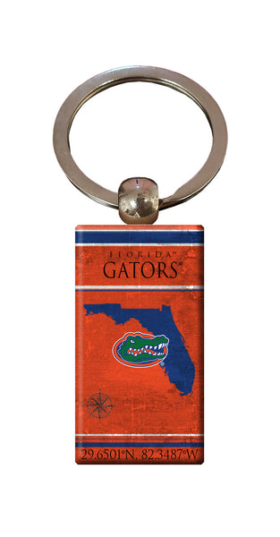Wholesale C2052-Coordinates Keychain / C2052-Florida