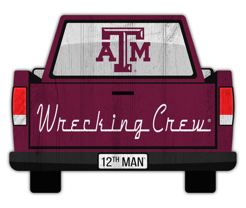 Wholesale C2014-Slogan Truck Back 12in Sign / C2014-Texas A&M