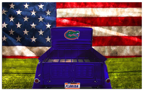Wholesale C2072-Patriotic Retro Truck 11x19 / C2072-Florida