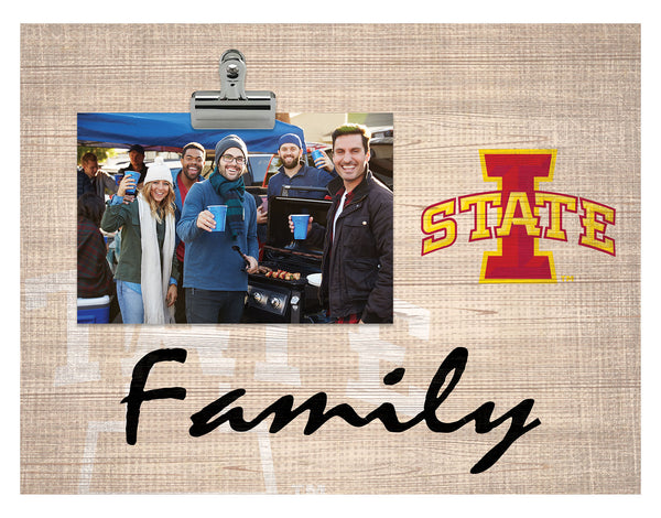 Wholesale C1086-Family Burlap Clip Frame / C1086-Iowa State