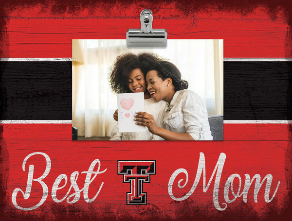 Wholesale C2017-Best Mom Clip Frame / C2017-Texas Tech