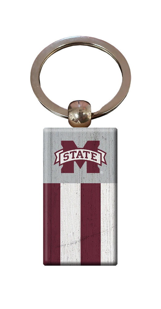 Wholesale C2055-Rectangle Flag Keychain / C2055-Mississippi State