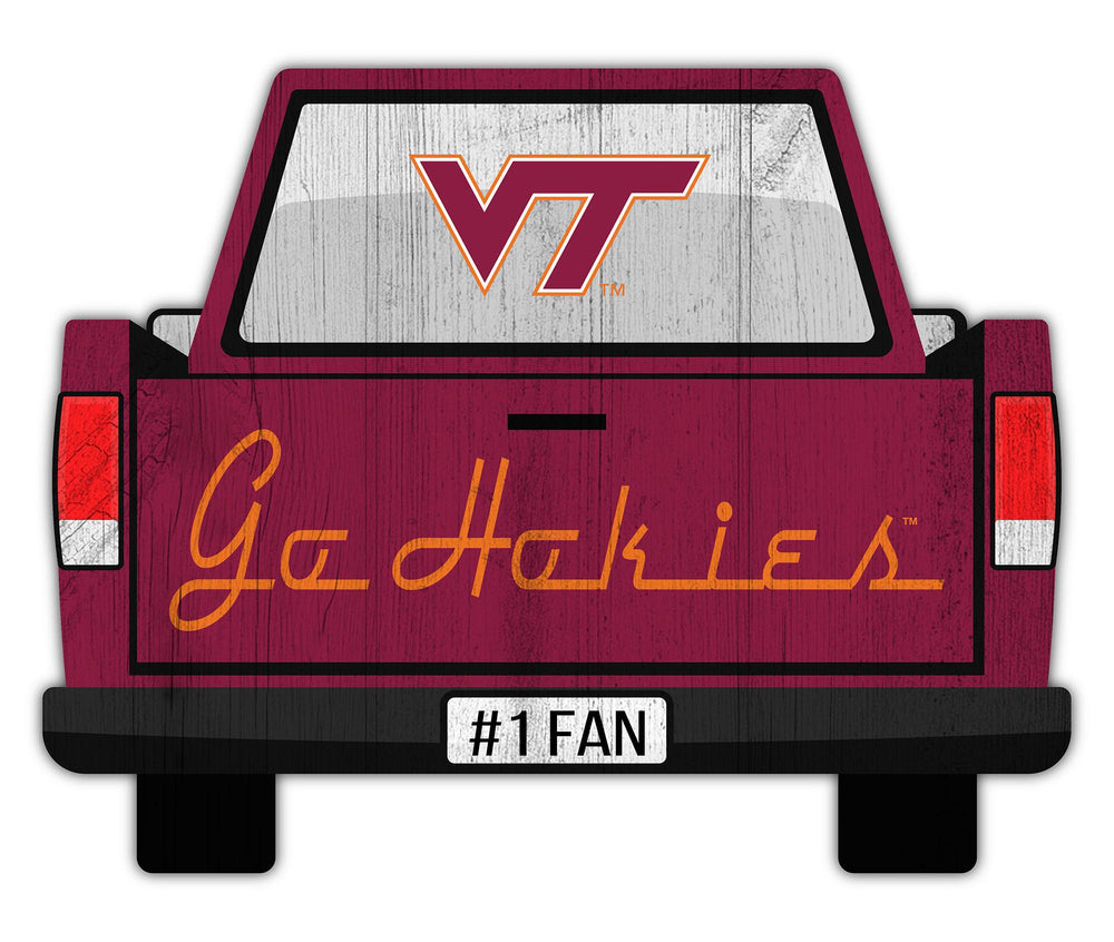 Wholesale C2014-Slogan Truck Back 12in Sign / C2014-Virginia Tech