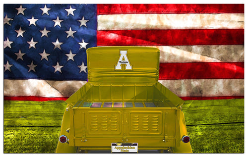 Wholesale C2072-Patriotic Retro Truck 11x19 / C2072-Appalachian State