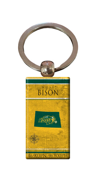 Wholesale C2052-Coordinates Keychain / C2052-North Dakota