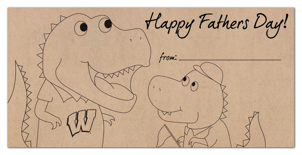 Wholesale C1081-Father's Day Color-In 6x12 / C1081-Wisconsin