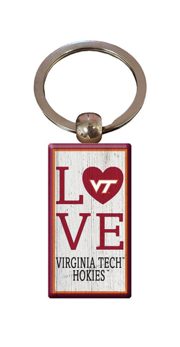 Wholesale C2057-Love Keychain / C2057-Virginia Tech