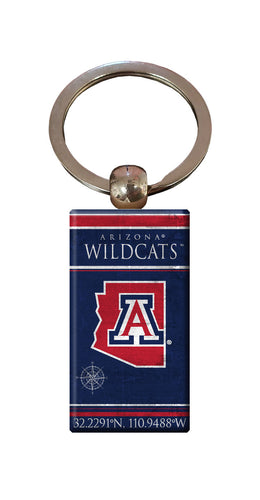 Wholesale C2052-Coordinates Keychain / C2052-Arizona