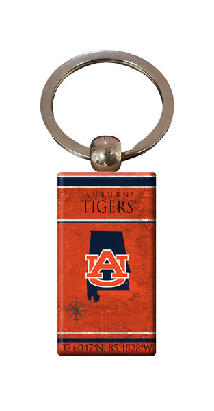 Wholesale C2052-Coordinates Keychain / C2052-Auburn