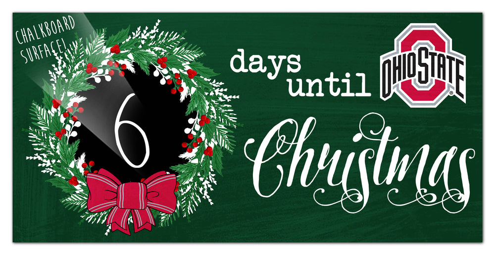 Wholesale C1050-Chalk Christmas Countdown 6x12 / C1050-Ohio State