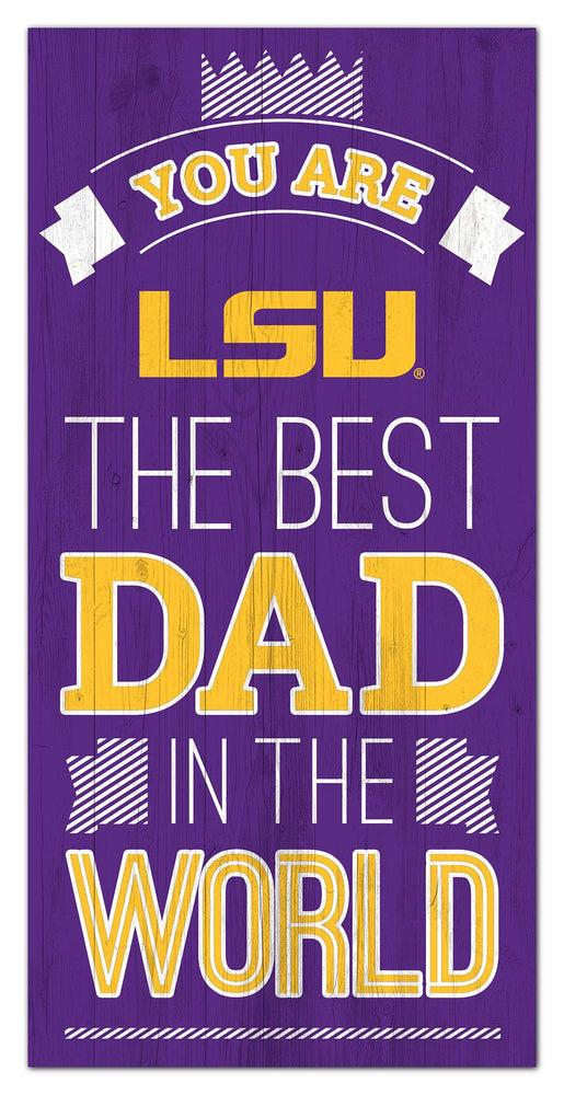Wholesale C1079-Best Dad in the world 6x12 / C1079-LSU