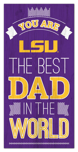 Wholesale C1079-Best Dad in the world 6x12 / C1079-LSU