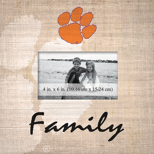 Wholesale C0943-Family Burlap Frame / C0943-Clemson