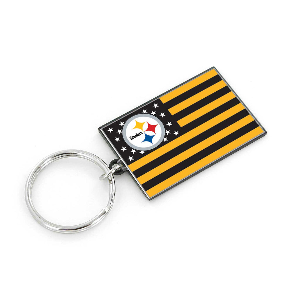 WHOLESALE PITTSBURGH STEELERS AMERICANA FLAG KEYCHAIN