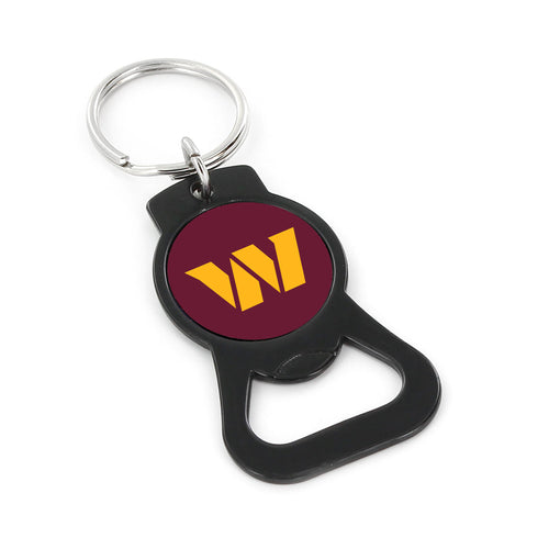 WHOLESALE WASHINGTON COMMANDERS BLACK BOTTLE OPENER KEYCHAIN