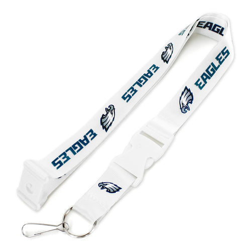 WHOLESALE PHILADELPHIA EAGLES (WHITE W/WHT BUCKLE) TEAM LANYARD