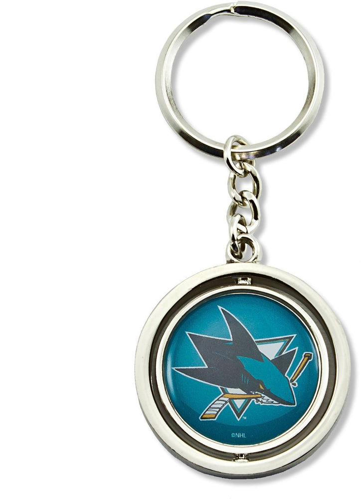 WHOLESALE SAN JOSE SHARKS SPINNING KEYCHAIN