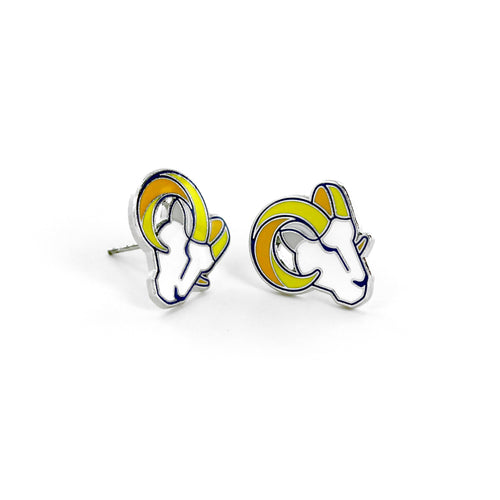 WHOLESALE LOS ANGELES RAMS LOGO POST EARRINGS