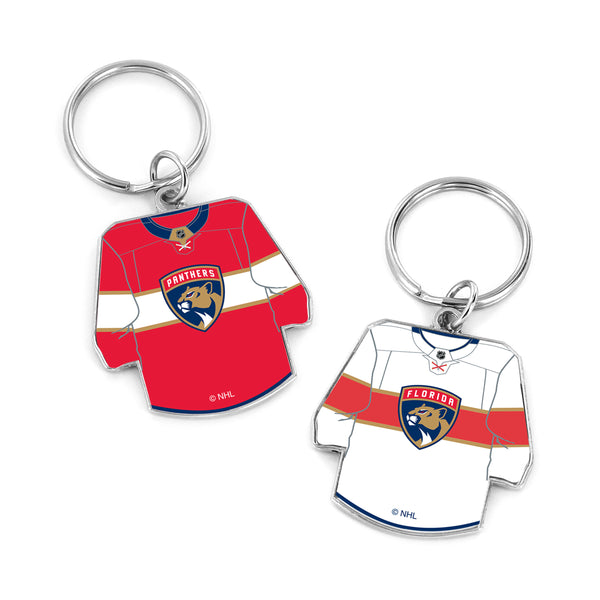 FLORIDA PANTHERS REVERSIBLE HOME/AWAY JERSEY KEYCHAIN